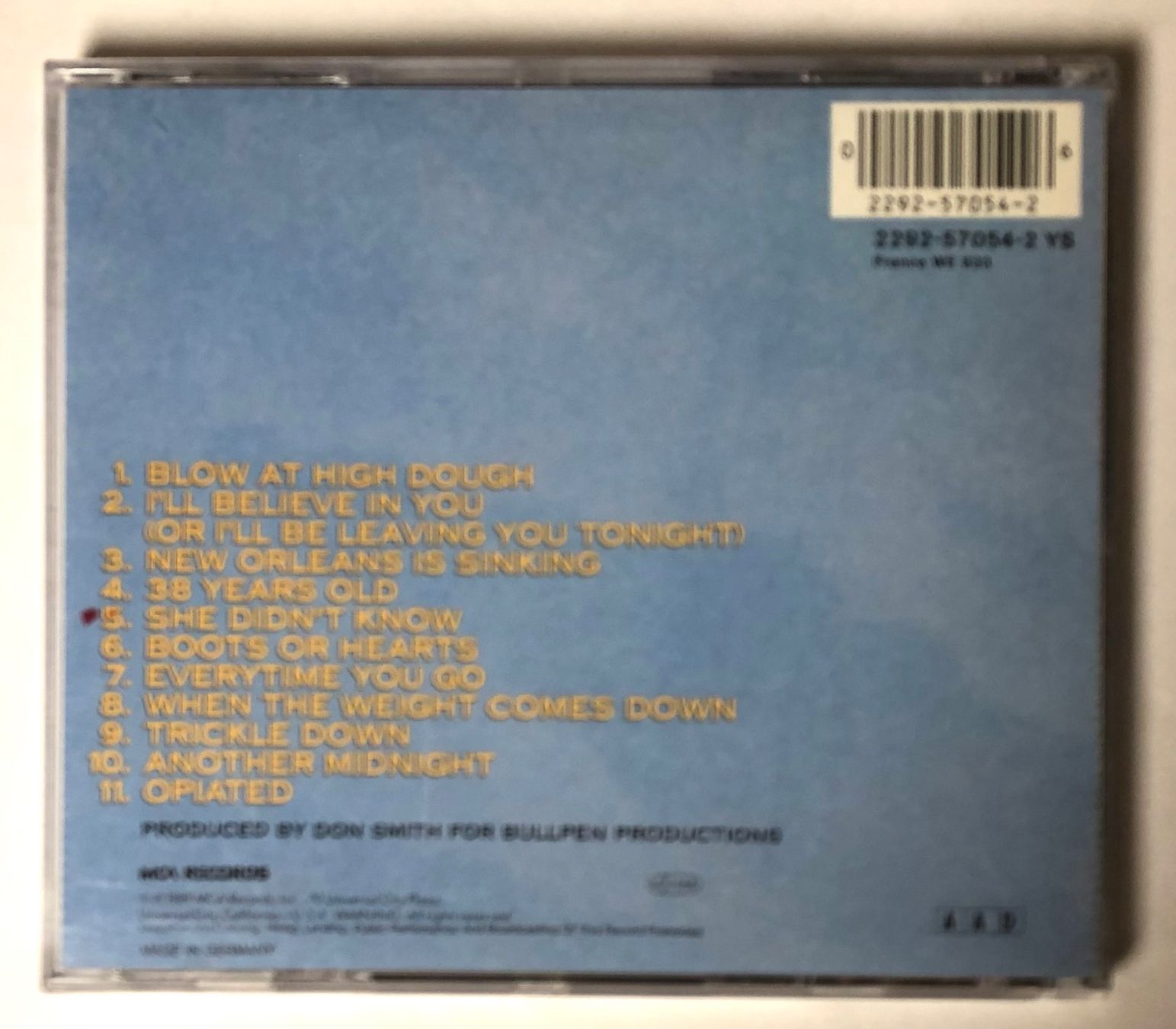 CD: THE TRAGICALLY HIP - UP TO HERE – Usato da Poliez-Pittet venduto da Newtown-Records 1