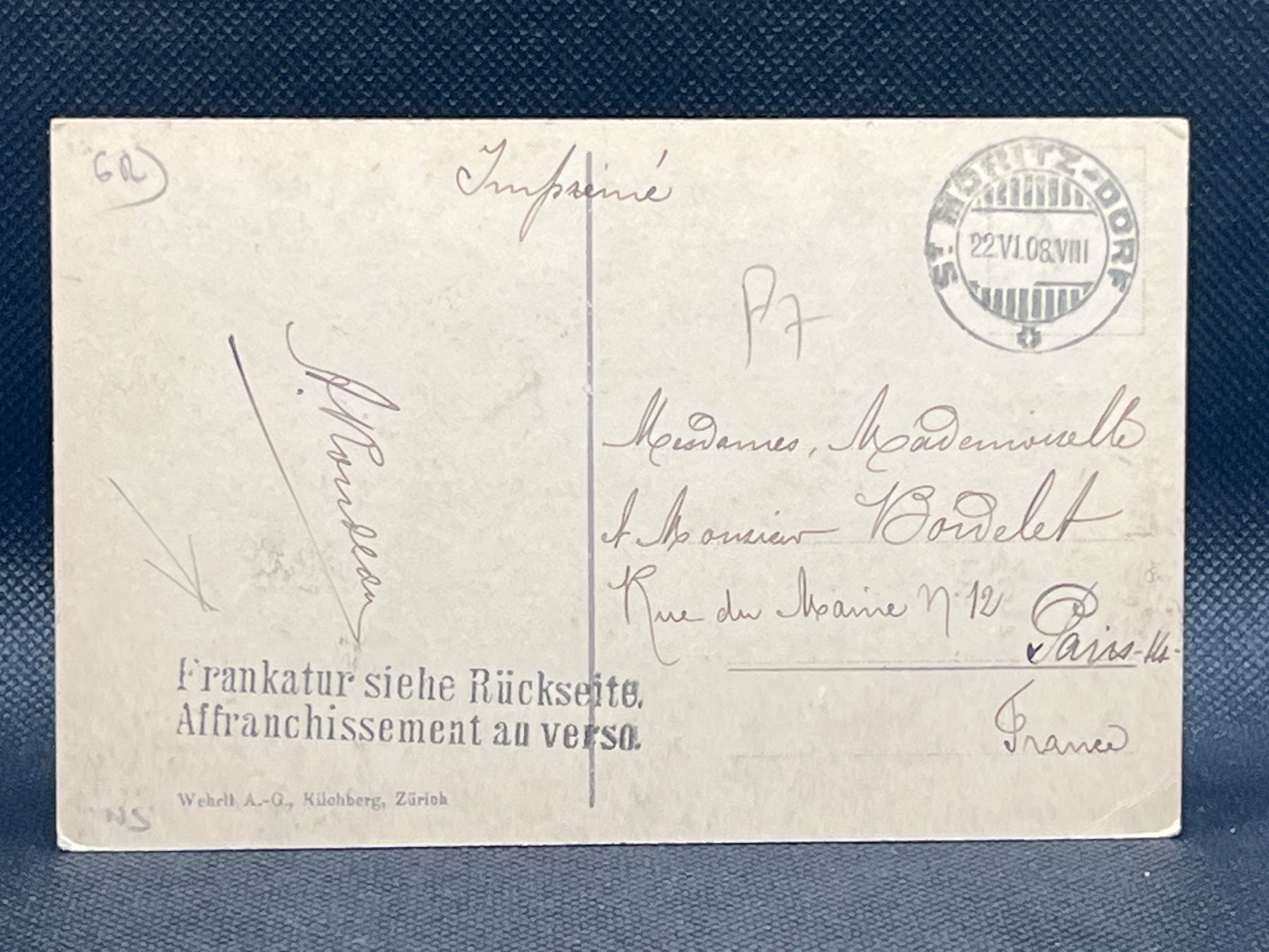 Cartoline postali: Pontresina und Roseggletscher – Usato da Widnau venduto da Brusi9 1