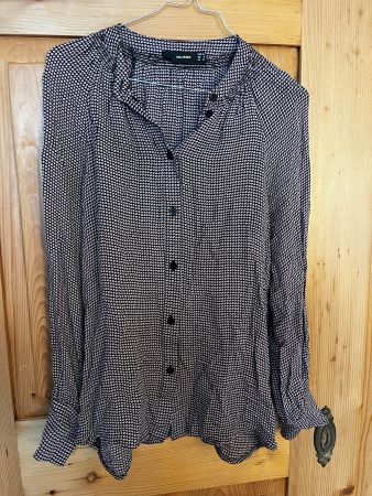 Seidenimitat Bluse Hallhuber Grösse S