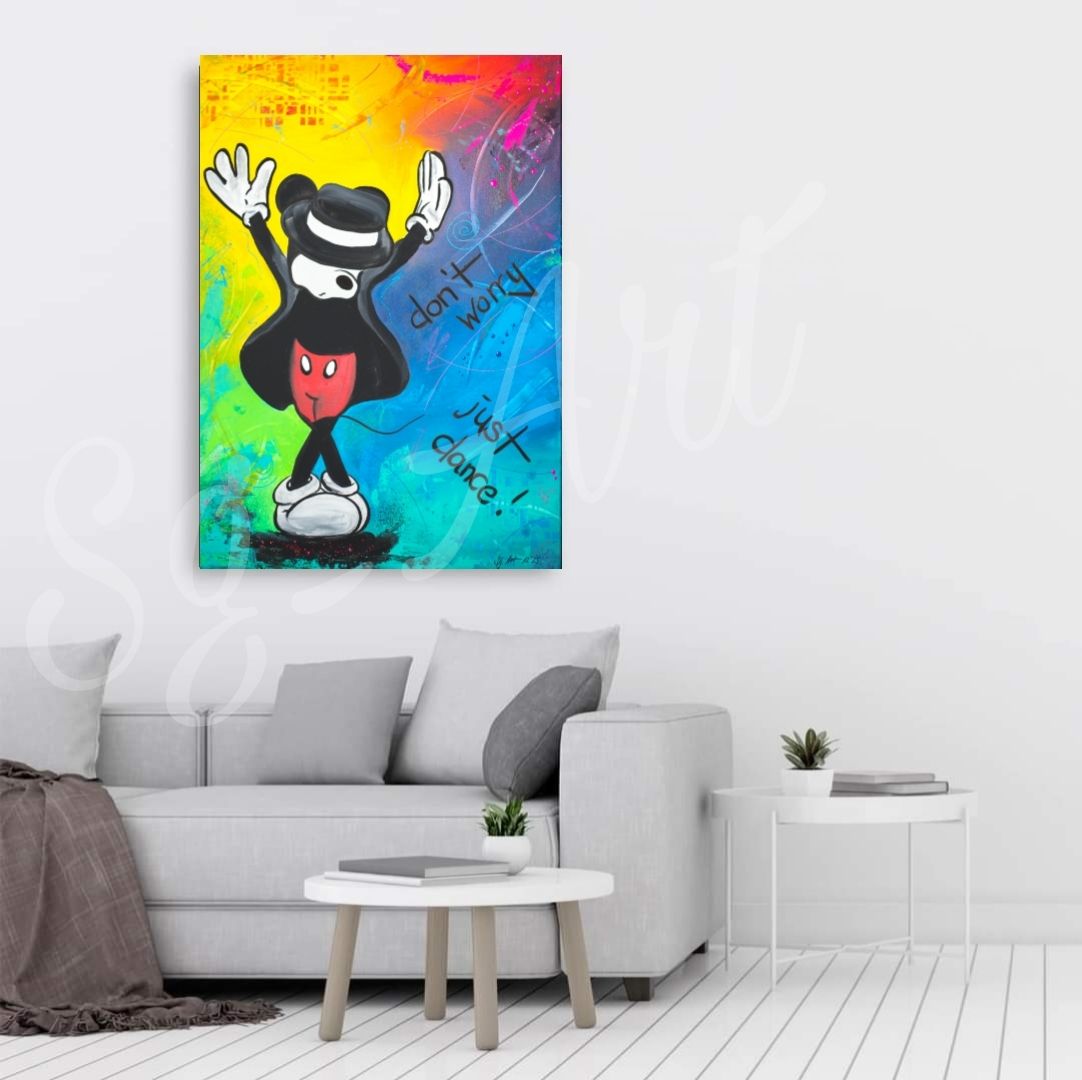 Foto & Immagini: Acrylbild Pop Art Disney Micky Mouse als  Michael Jackson – Nuovo e nell'imballaggio originale da Rheinau venduto da Sussel 1