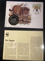 Belize 1992 WWF Jaguar Münzbrief WWF Medallie