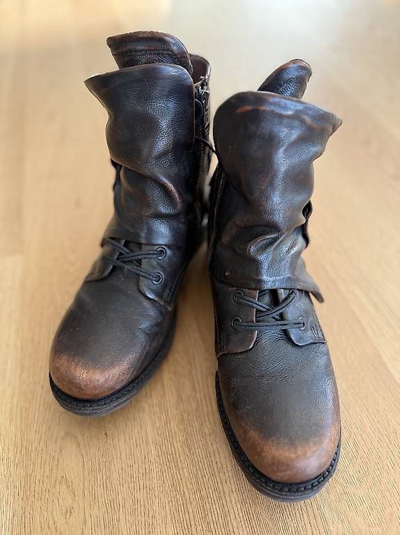 A.S.98 Scarpe da donna: Vintage Lederstiefel A.S.98 braun – Usato da Amriswil venduto da Sheldon 1