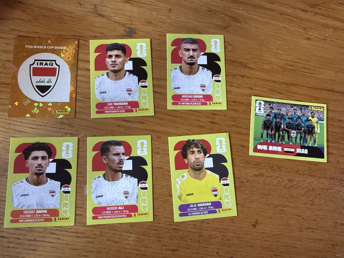 Panini Carte collezionabili: Panini 2026 7er Set IRQ – Nuovo (secondo la descrizione) da Masein venduto da Buender45