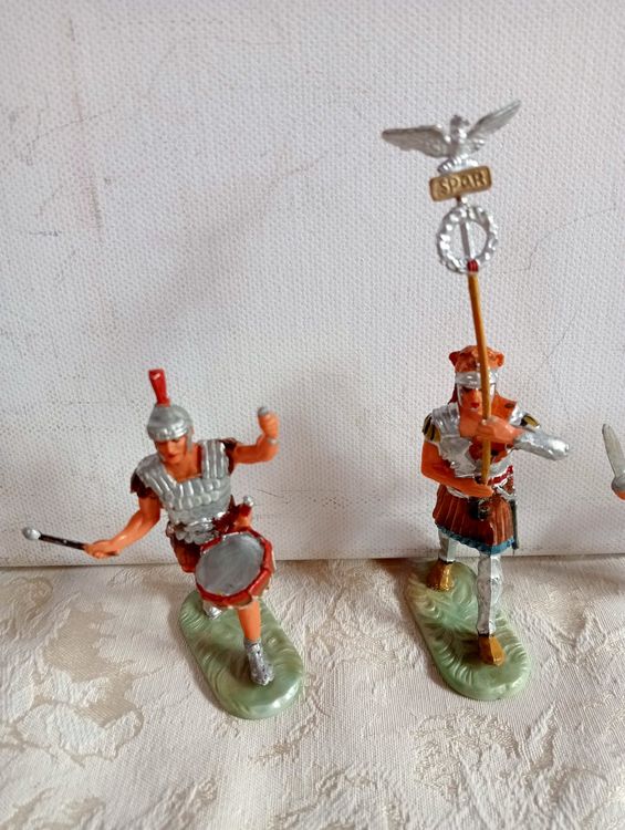 4 Elastolin Römer Ritter Soldaten Vintage Figuren SPQR (Gebraucht) in ...