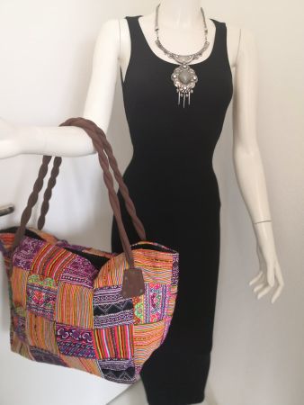 🤩BOHO-CHIC HANDGEMACHTE ETHNO PATCHWORK XXL TASCHE NEU