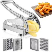 Pommes Edelstahl Kartoffelschneider Schneideinsätzen