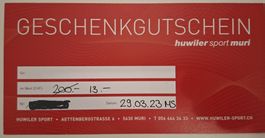 Gutschein Huwiler Sport Muri AG