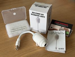 USB Sternenhimmel-Projektor inkl. 12 Motiv-Discs, Neu in OVP