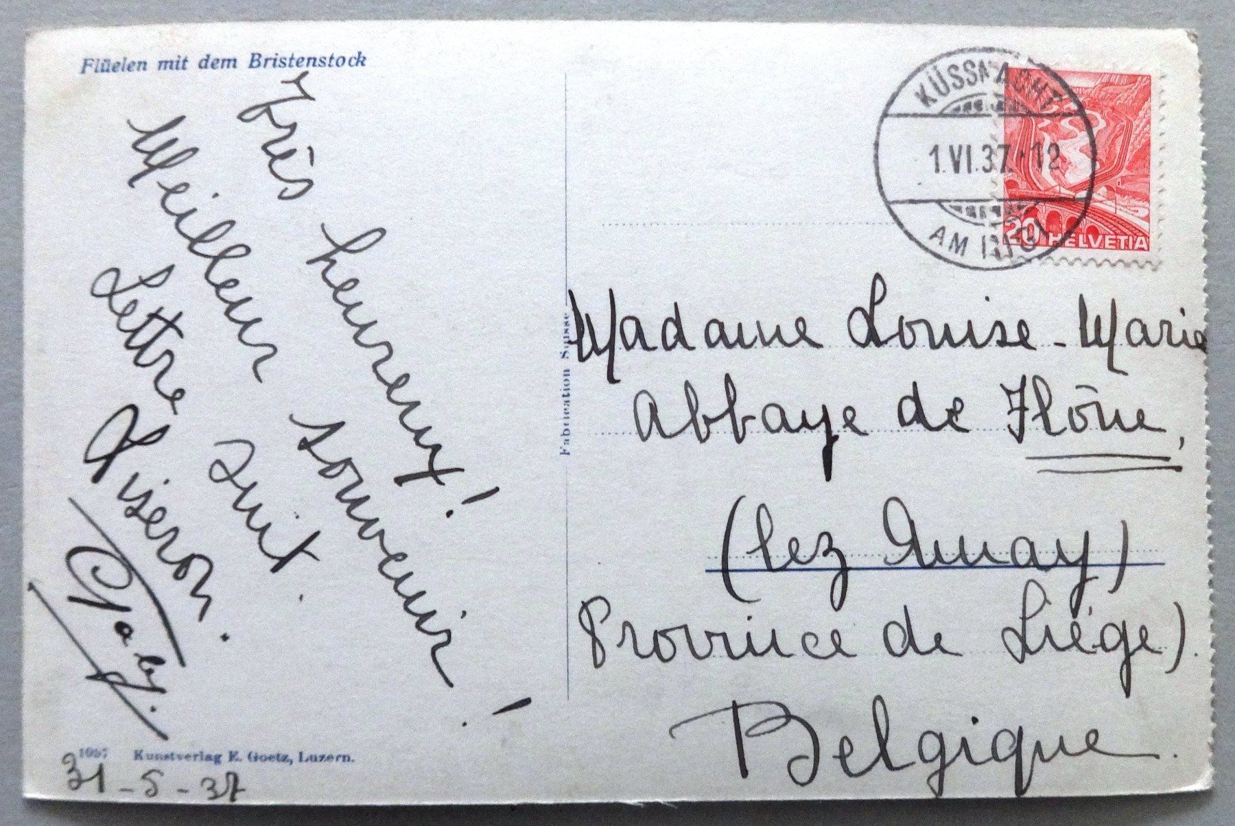 Cartoline postali: Flüelen mit dem Bristenstock – Usato da Fétigny venduto da Billy2miny 1