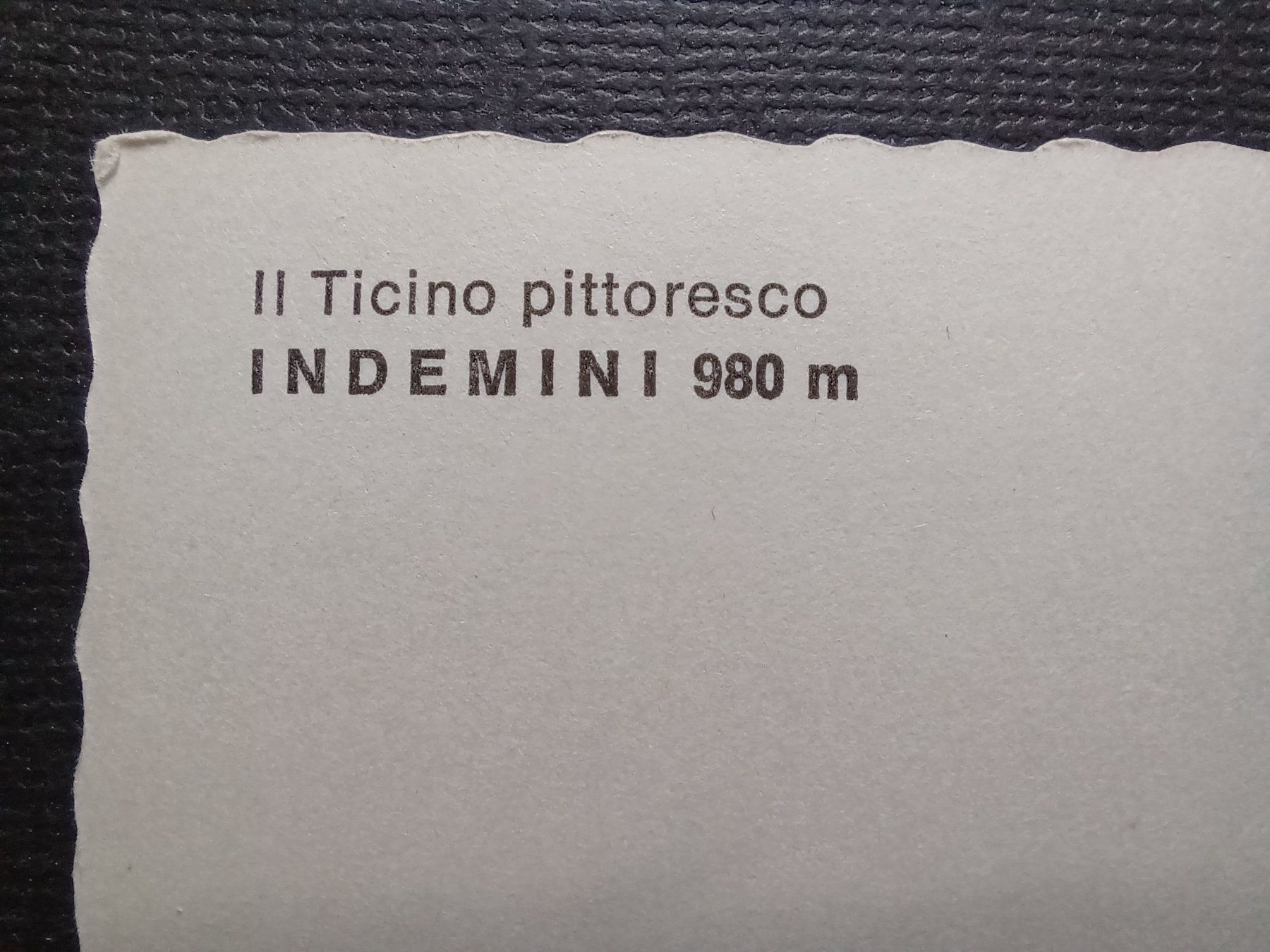 Cartoline postali: TI, Indemini Tessin, Villaggio con capre – Usato da Aarau Rohr venduto da mgvw 2
