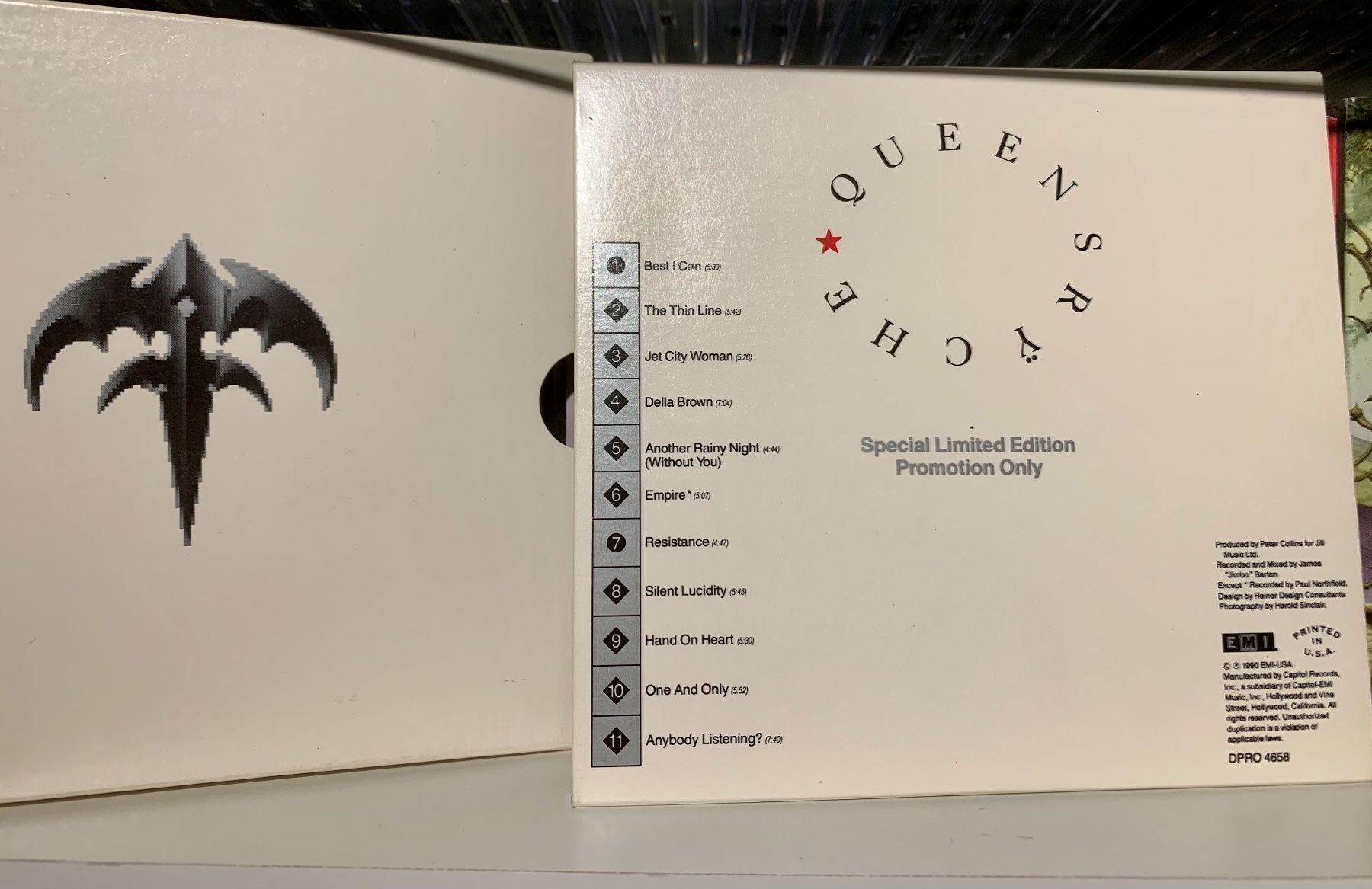CD: QUEENSRYCHE "EMPIRE" RARE PR0M0 ONLY CD FOLD-OUT DIGIPAK – Usato da Basel venduto da forevermusic 2