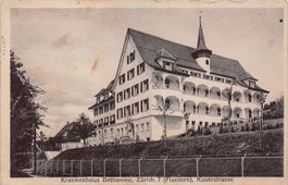 Zürich-Fluntern, Krankenhaus Bethanien Kuserstrasse gel 1920