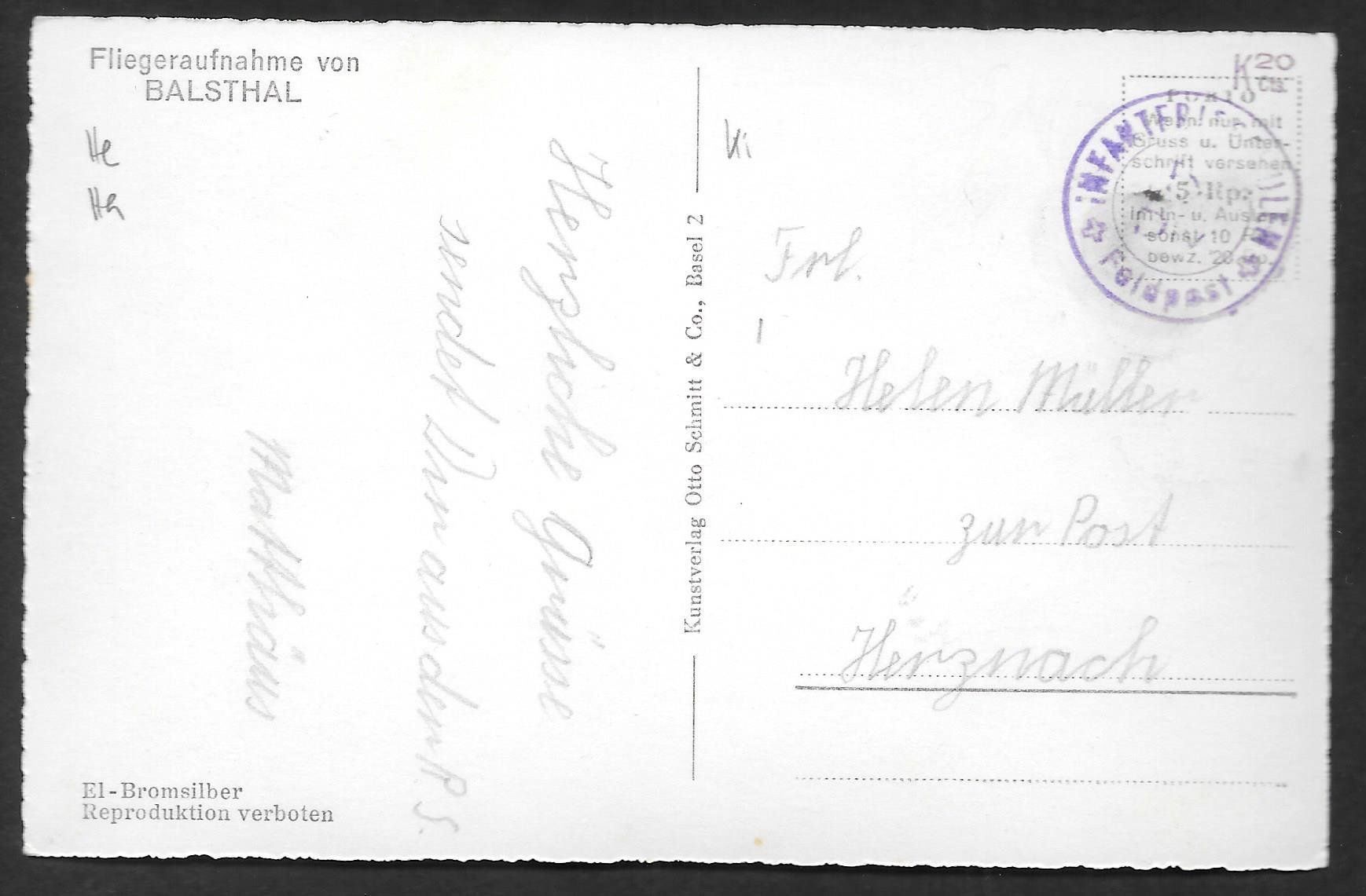 Cartoline postali: Balsthal Fliegeraufnahme – Usato da Olten venduto da clotaldi 1