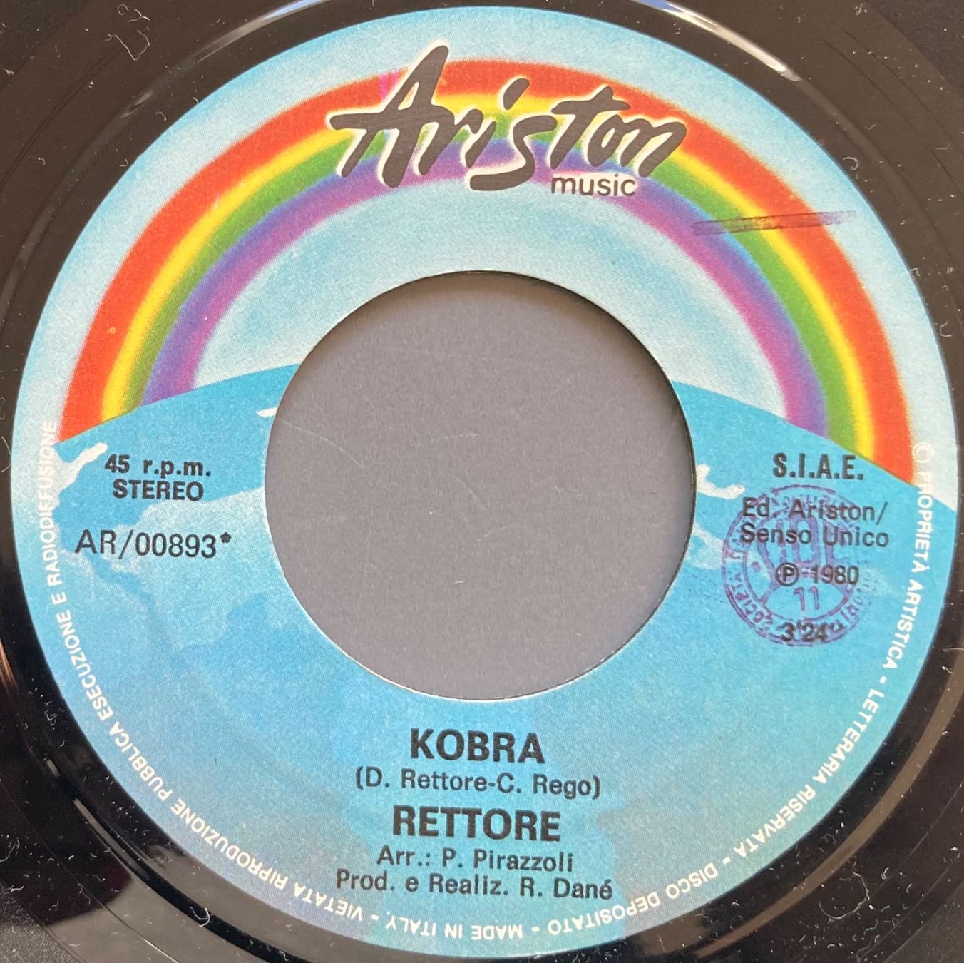 Dischi in vinile: RETTORE - KOBRA / DELIRIO – Usato da Poliez-Pittet venduto da Newtown-Records 2