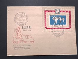 1951 LUNABA Block Brief FDC (E1850)