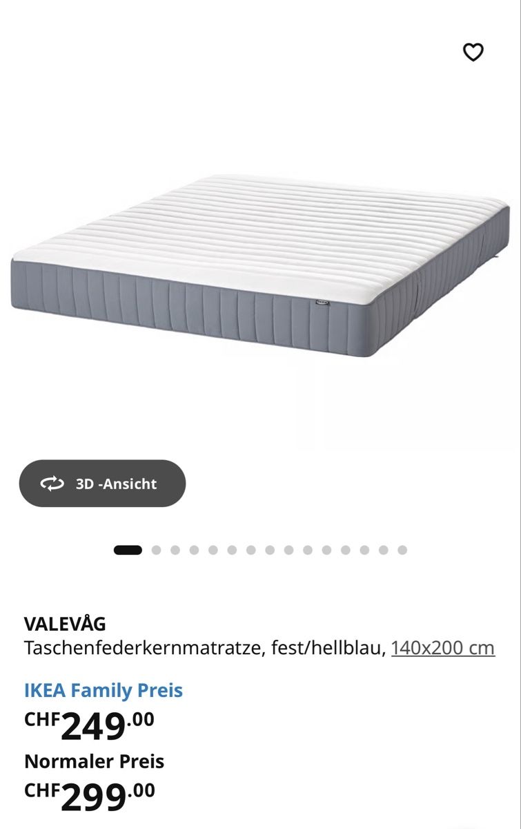 Betten: IKEA Bett + Matratze 140x200 – Gebraucht aus Ittigen von bsf_tne3 5