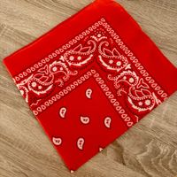 BANDANA MIT PAISLEY  PRINT, ROT NEU