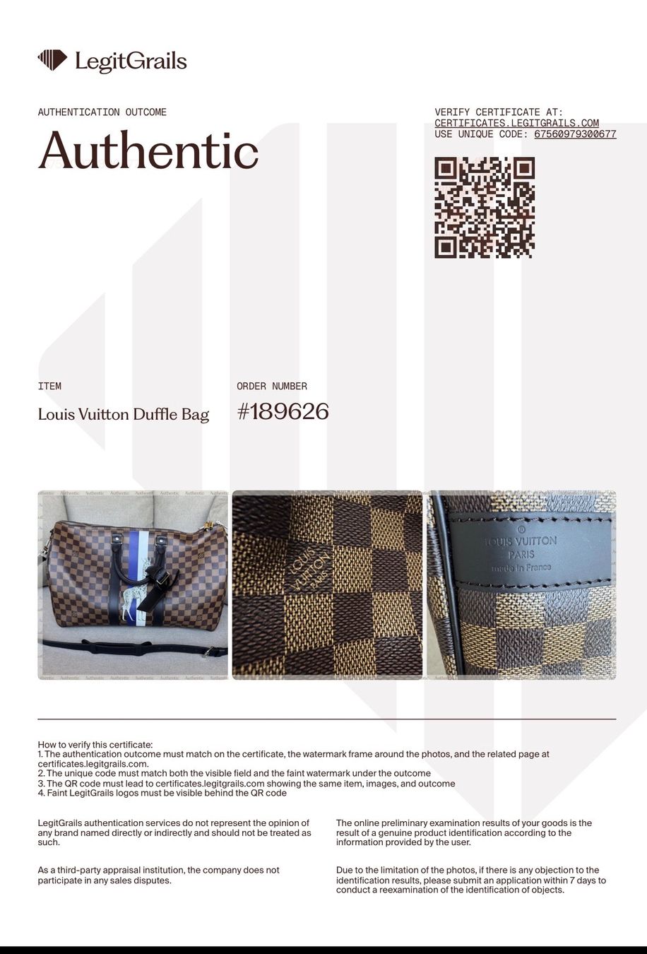 Louis Vuitton Sacs: Louis Vuitton Keepall Bandoulière 45 – D'occasion à Martigny par Fashion_Mania 9