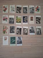 21 gelaufene Vintage Konfirmationskarten (ca. 1940/1950)