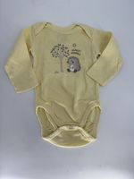 Baby Body Gr. 62/68 von Bio Cotton Migros, langarm gelb