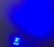 Quader-LED 10 Stk 2x3x4mm klar/blau