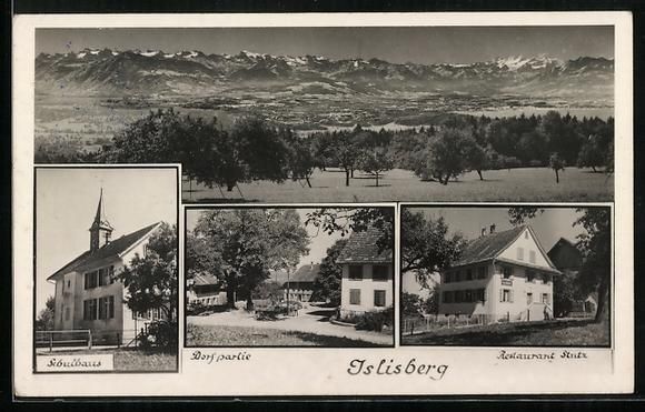 Cartes postales: Islisberg, Restaurant Stutz, Schule, Ort – D'occasion à Berlin par bartko-reher