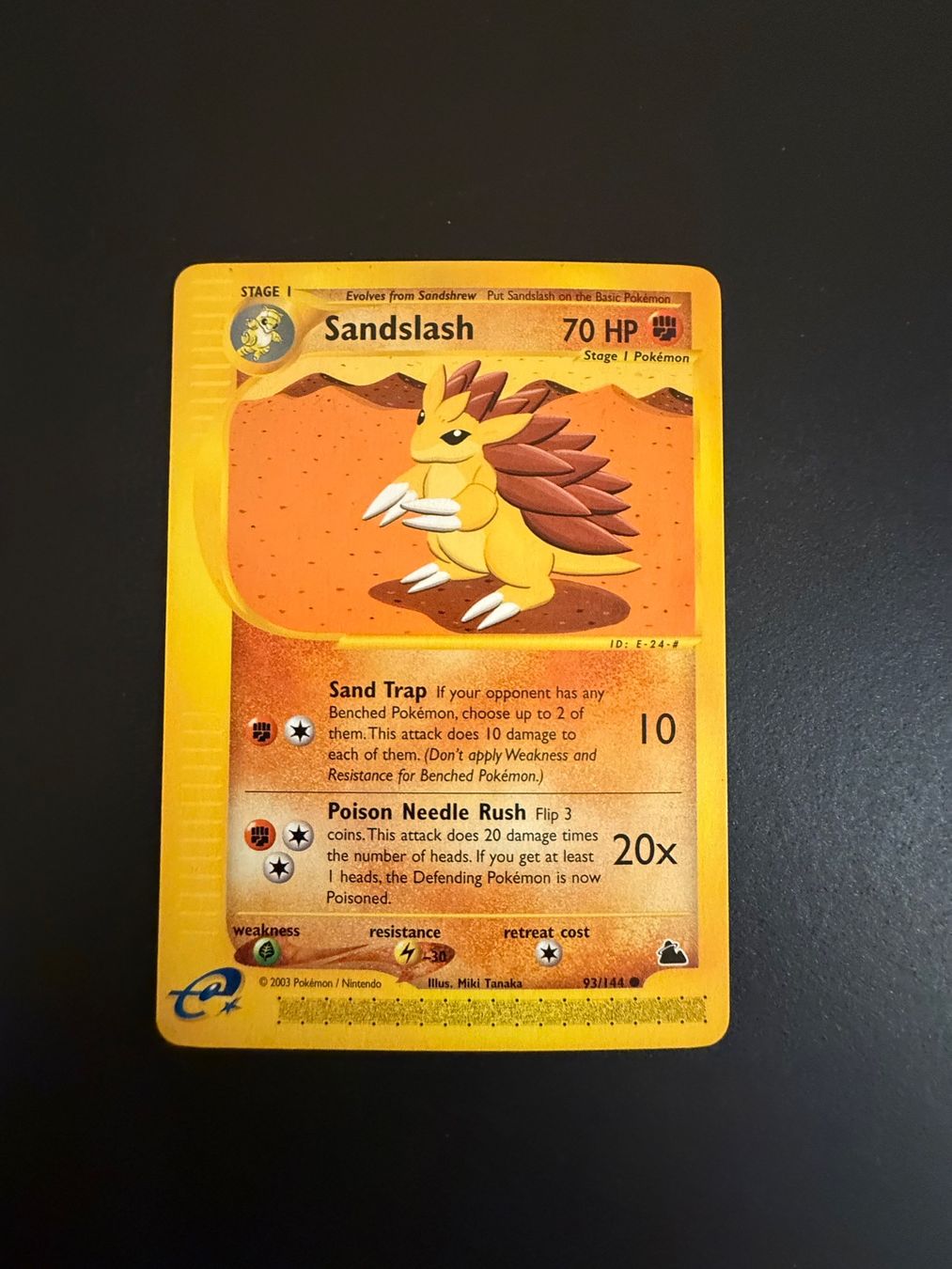 Pokémon Carte collezionabili: Sandslash 93/144 Skyridge – Usato da Zürich venduto da pokemon_cards