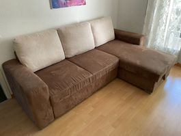 Ecksofa, Bettsofa mit Récamiere rechts