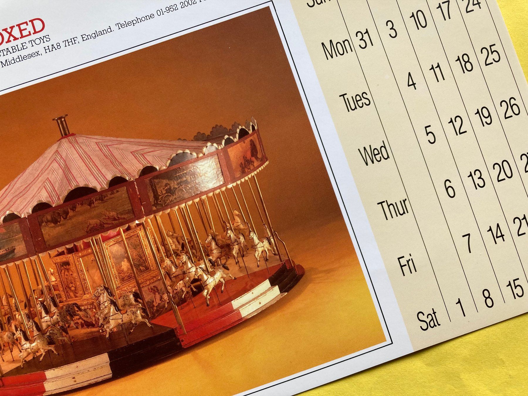 Calendari: MINT &  BOXED   CALENDAR   1990 – Nuovo (secondo la descrizione) da Grabs venduto da paggi01 9