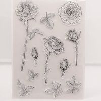Neues Set  Motivstempel  Rosen 14.5 x 20.5 cm