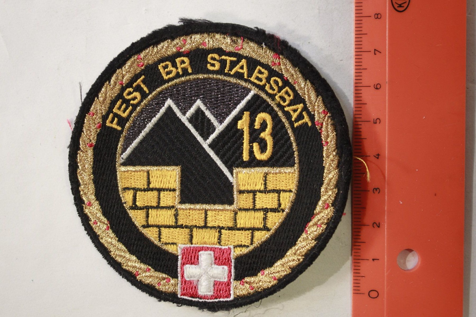 Schweizer Armee Placchette & Badge: fest br bat 13 – Usato da La plaine venduto da 7A6T2ME