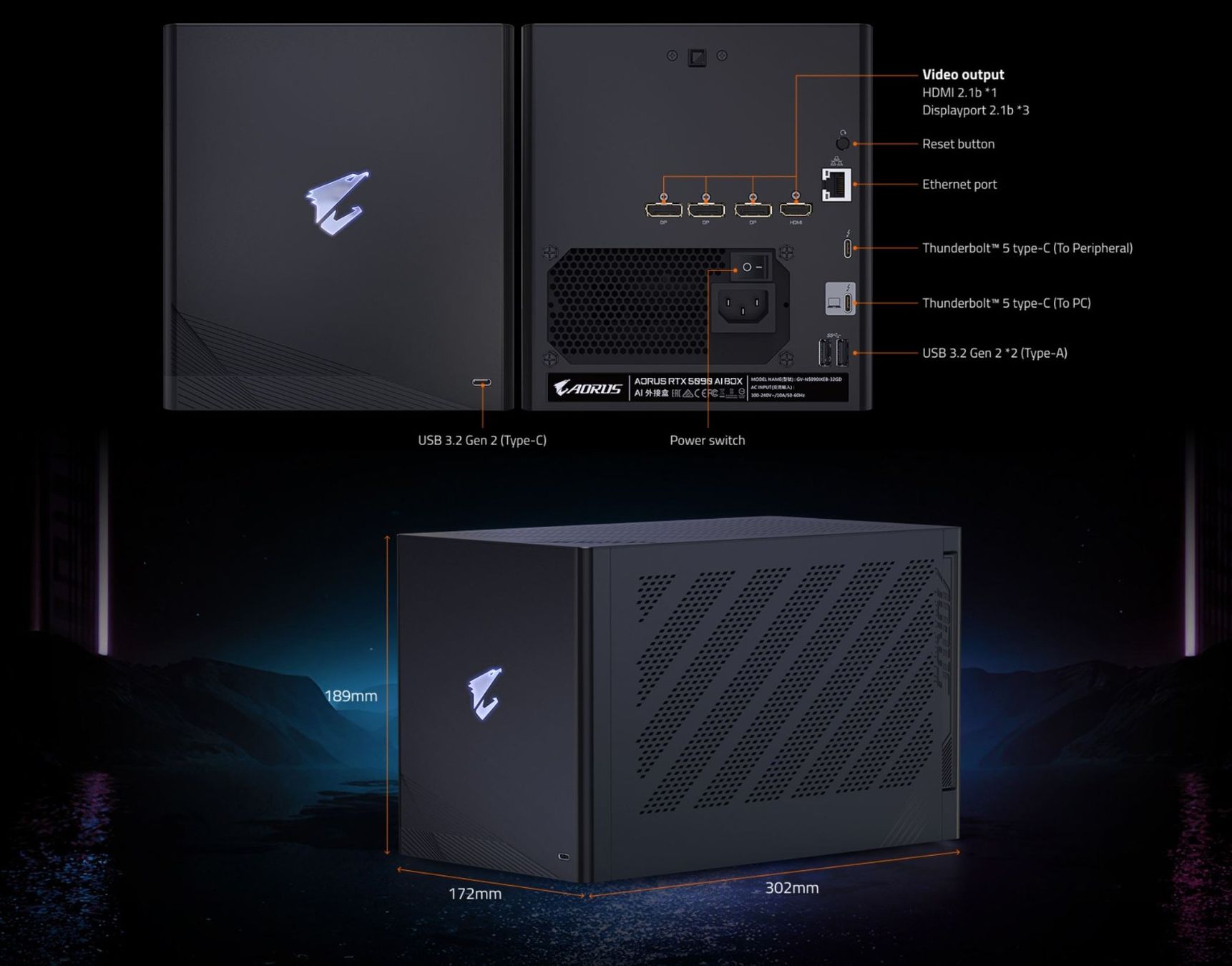 Nvidia Schede grafiche: Gigabyte AORUS RTX 5090 AI BOX – Nuovo e nell'imballaggio originale da Wettingen venduto da Schabernack_sam 8