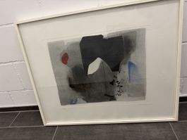 Grosse Litographie, Giuseppe Santomaso 1988, handsig. Venezi
