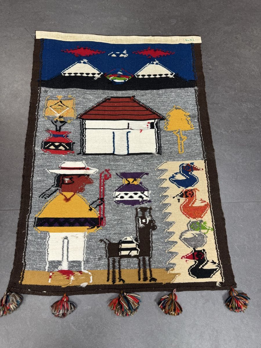 Tappeti: Peru Wandteppich Ethno Look, Handarbeit – Usato da Liestal venduto da nani054 5