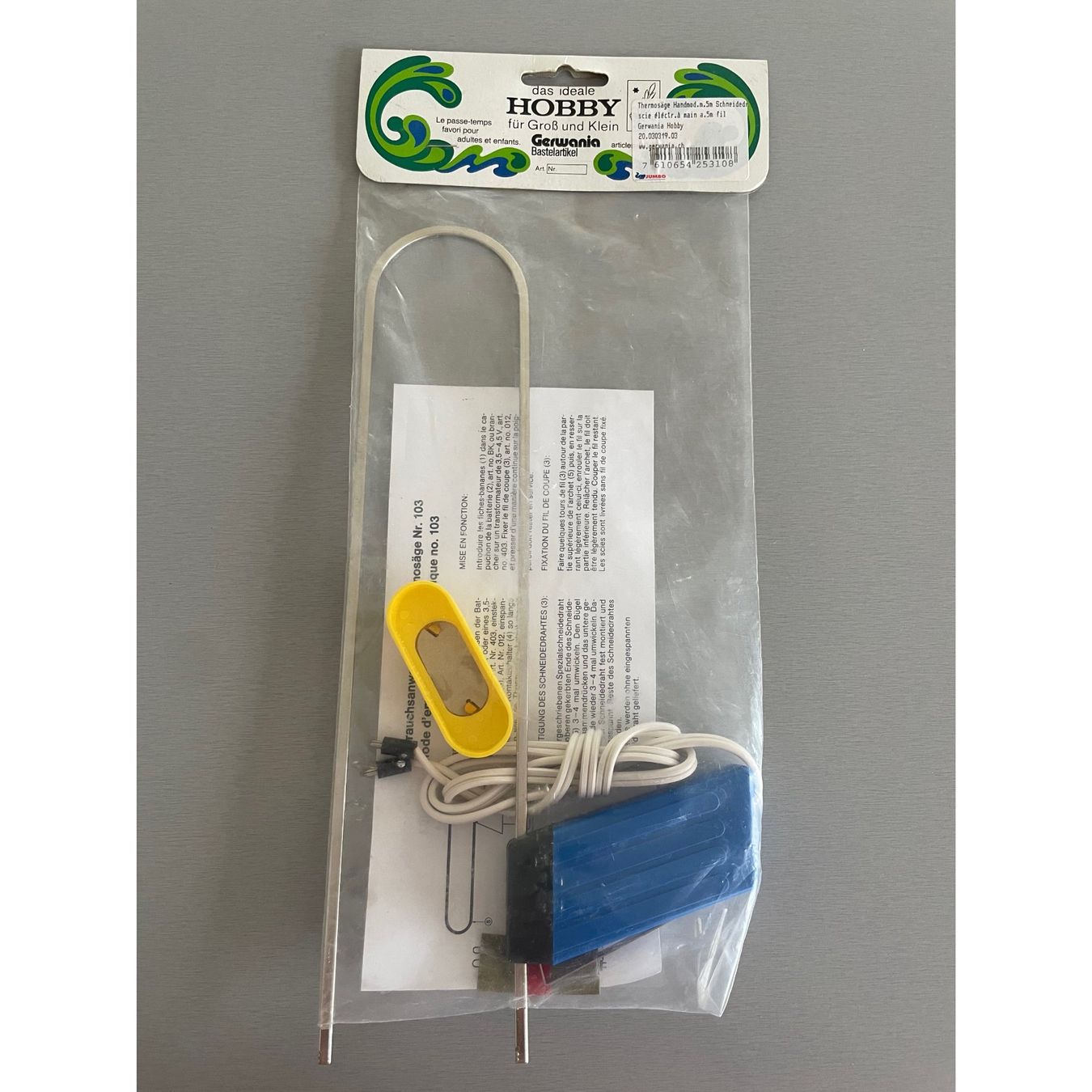 Seghe: Thermosäge Handmod. m. 5m Schneidedraht, Gerwania – Nuovo e nell'imballaggio originale da Amriswil venduto da fit8580