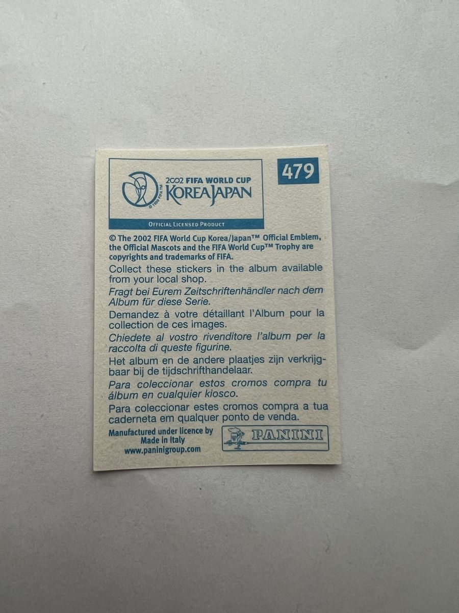 Panini Carte collezionabili: Panini WM02 Bild – Usato da Willisau venduto da Neiro77 1