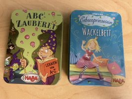 2 Haba Spiele ABC-Zauberei & Erbsenprinzessin, komplett