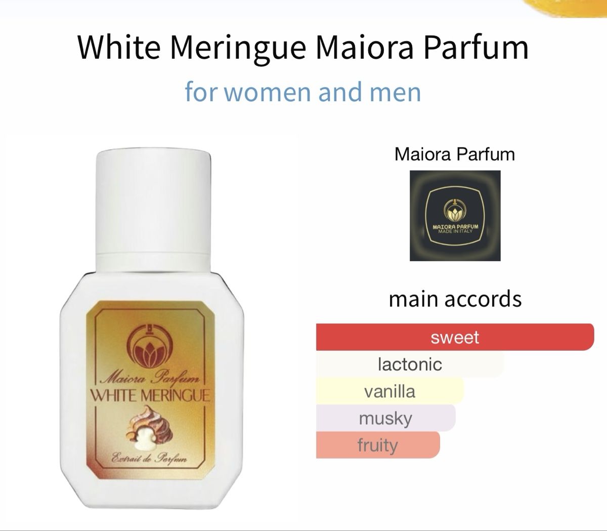 Profumi & Eau de Toilette: Maiora Parfum White Meringue – Nuovo (secondo la descrizione) da Winterthur venduto da Selinnn 2