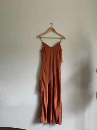 Saunders Kleid, orange, Größe 2, 100 % Polyester, neu