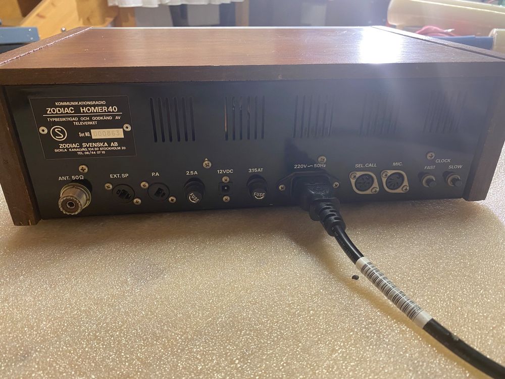 Funktechnik: Zodiac Homer 40  40CH AM Heimstation – Gebraucht aus Kollbrunn von Swiss_RX_1 2