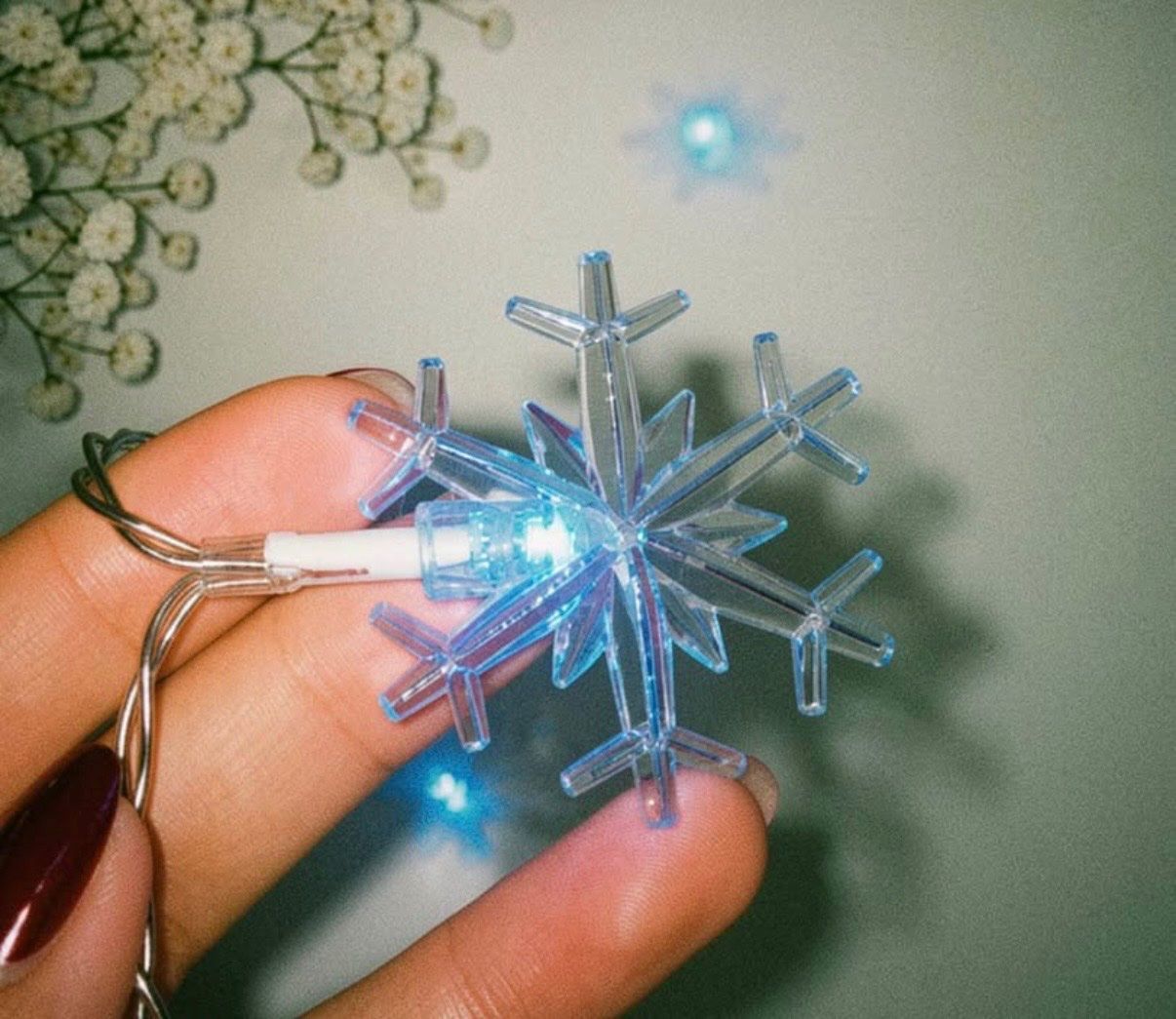 Alle Dekorationen: Luci decorative fiocco di neve blu – Gebraucht aus Payerne von Petite-vendeuse