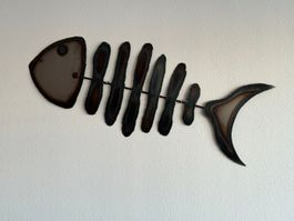 Unikat Eisenplastik Fischgräte