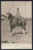 Ludwig Koch: Soldat in Uniform zu Pferd,