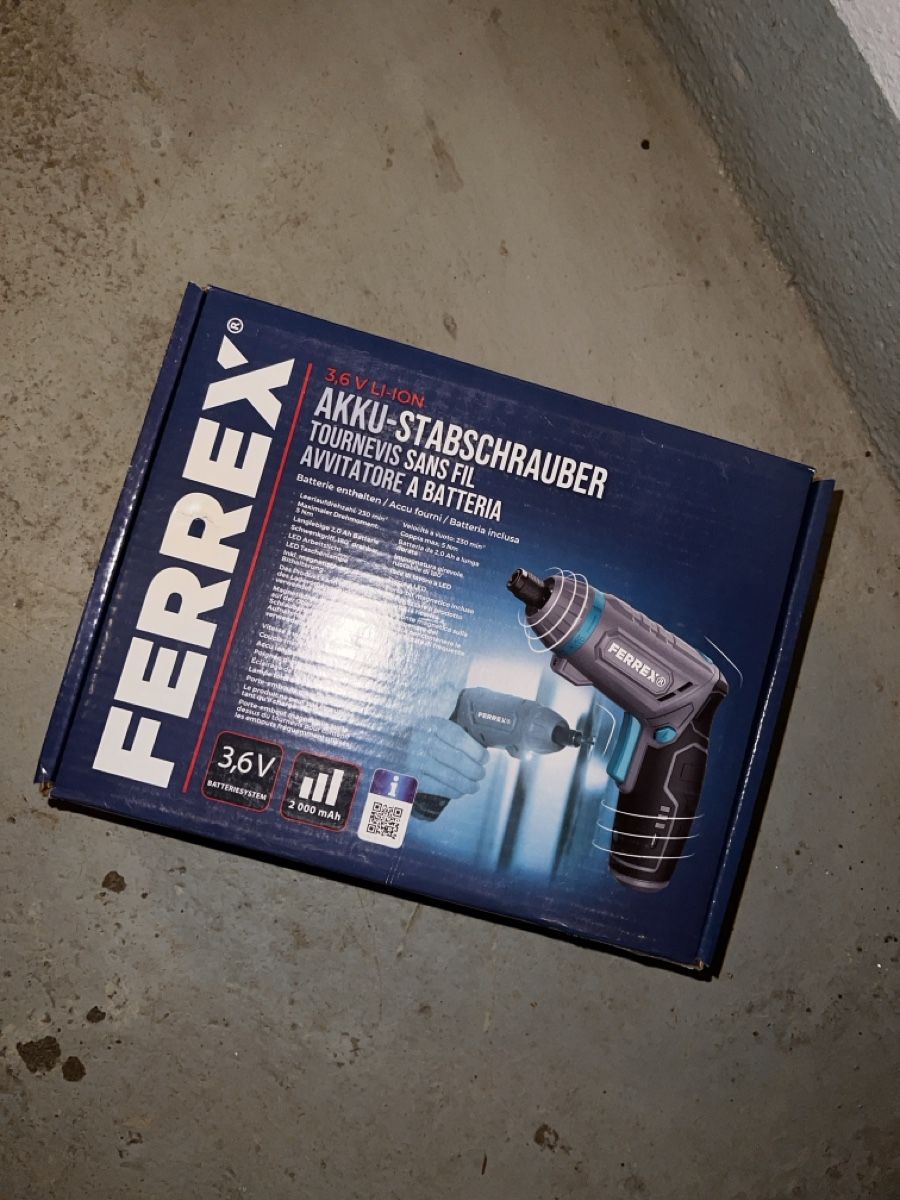 Tutte le macchine: Ferrex Akku-Stabschrauber 3.6V, neu und originalverpackt – Nuovo e nell'imballaggio originale da Schaffhausen venduto da Bestprice94 2