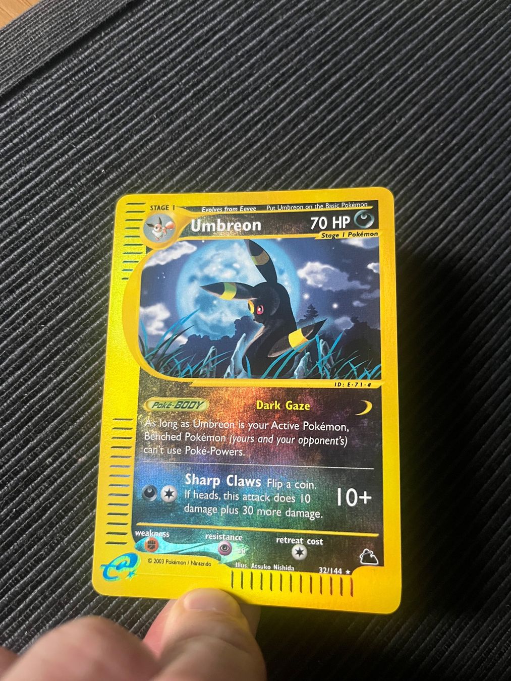 Pokémon Sammelbilder & Trading cards: Pokemon Umbreon Reverse Holo 32/144 Skyridge – Gebraucht aus Wabern von Collectfun 1