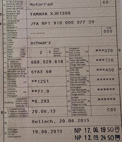 Yamaha Strada: Yamaha XJR 1300 – Usato da Büsserach venduto da baerzlibaer 4