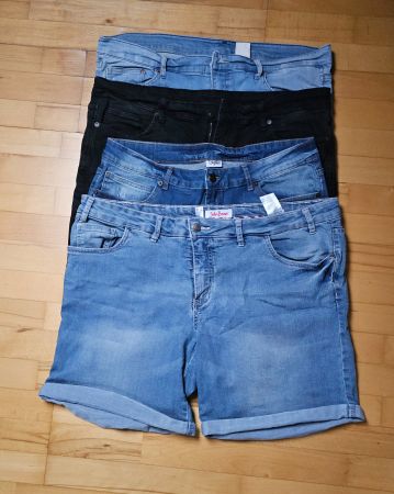 4x Damenhosen, Jeans, Shorts John Baner Gr. 50/52 Top!