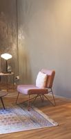 Moderner Sessel, Rosé, wenig gebraucht, Sommer Angebot!