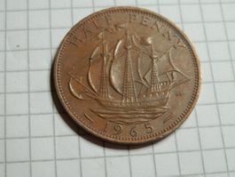 Großbritannien ½ Penny, 1965