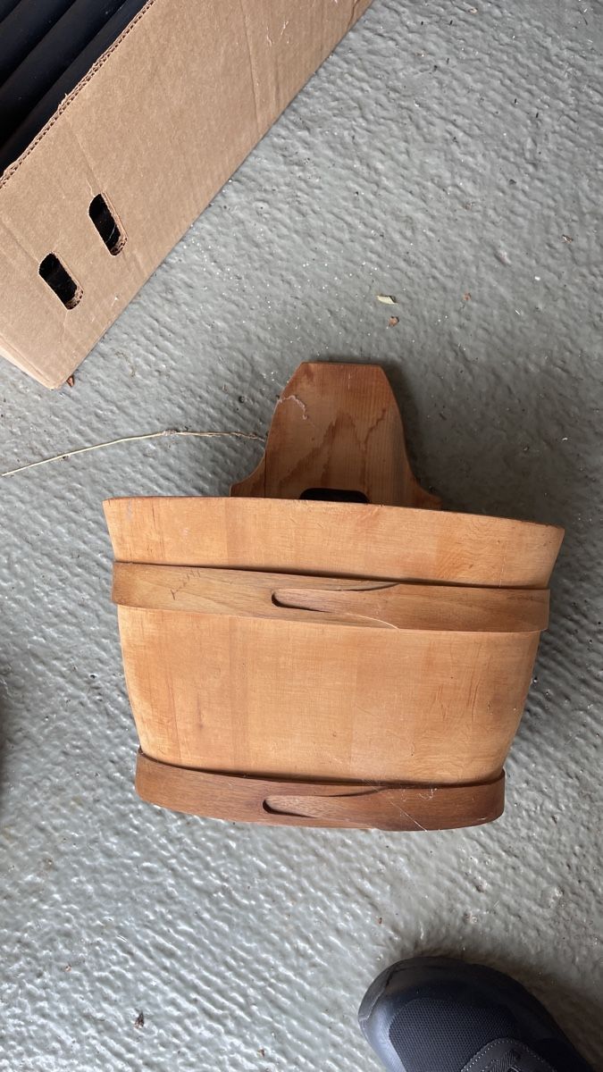 Blumentöpfe: 3er Set Vintage Holz Blumentöpfe – Gebraucht aus Selzach von Giusi400 1